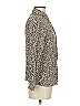 MNG 100% Viscose Animal Print Ivory Long Sleeve Blouse Size 4 - photo 4