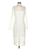 Basic Edge Clothing 100% Polyester Ivory Cocktail Dress Size P (petite) - photo 1