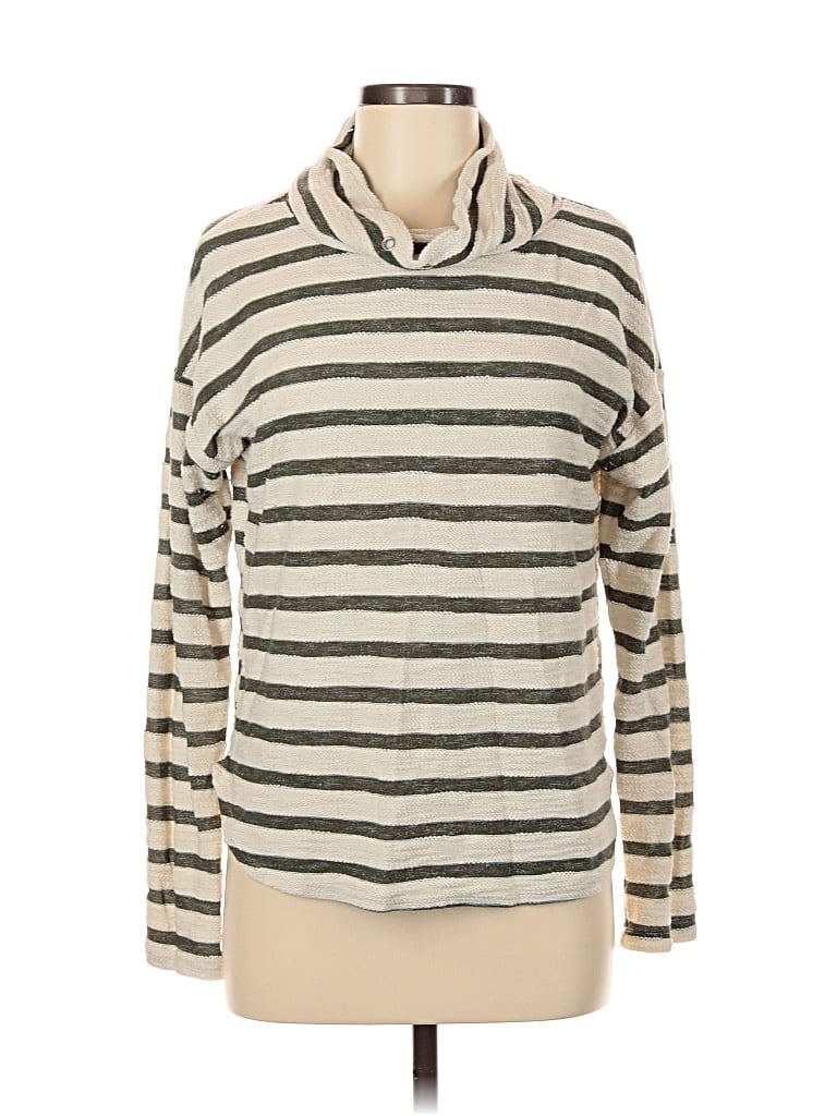 Pre-owned Perseption Concept Turtleneck Sweater In White