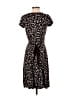 Max Studio 100% Polyester Print Black Casual Dress Size S - photo 2