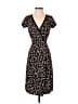 Max Studio 100% Polyester Print Black Casual Dress Size S - photo 1