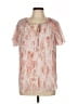 Unbranded 100% Polyester Orange Short Sleeve Blouse Size L - photo 1