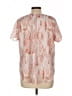Unbranded 100% Polyester Orange Short Sleeve Blouse Size L - photo 2