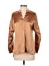 Tahari Brown Long Sleeve Blouse Size S - photo 1