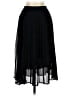 H&M 100% Polyester Solid Black Formal Skirt Size 2 - photo 1