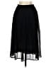 H&M 100% Polyester Solid Black Formal Skirt Size 2 - photo 2