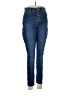 Express Jeans Solid Blue Jeans Size 6 - photo 1