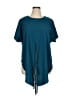 Shein Curve 100% Polyester Teal Short Sleeve Top Size 1X - photo 1