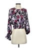 BCBGMAXAZRIA 100% Polyester Purple 3/4 Sleeve Blouse Size XXS - photo 1