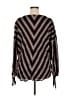American Rose 100% Rayon Black Long Sleeve Blouse Size 1X - photo 2