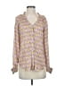 Hale Bob Floral Purple Long Sleeve Blouse Size XS - photo 1