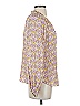 Hale Bob Floral Purple Long Sleeve Blouse Size XS - photo 4