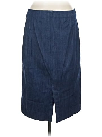 White House Black Market Denim Skirt (view 2)