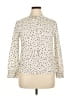 Assorted Brands Polka Dots Ivory Long Sleeve Blouse Size XL - photo 1