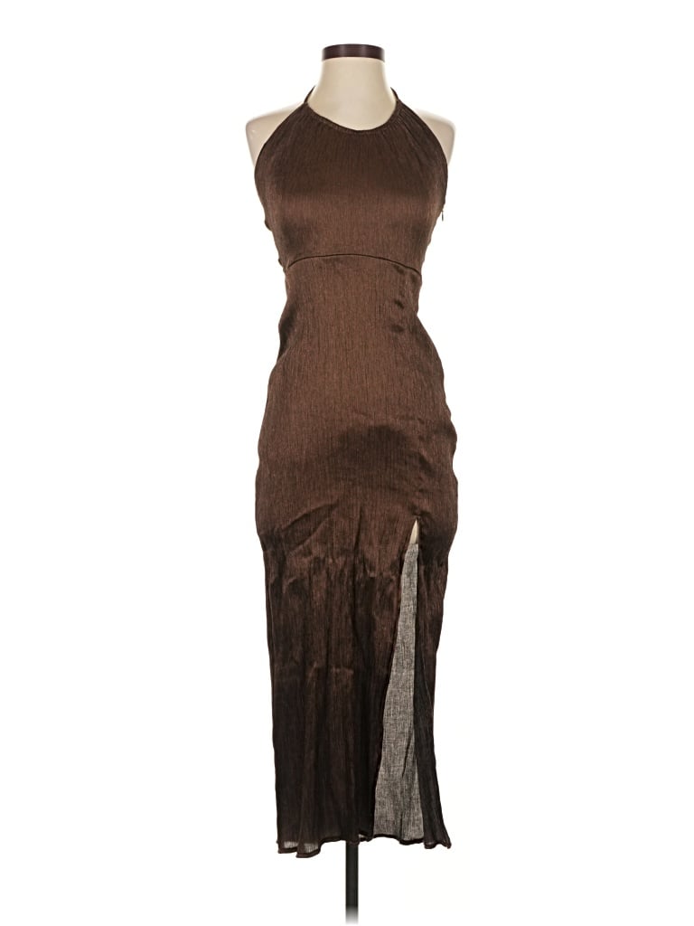 Pre-owned Open Edit Cocktail Dress In Brown