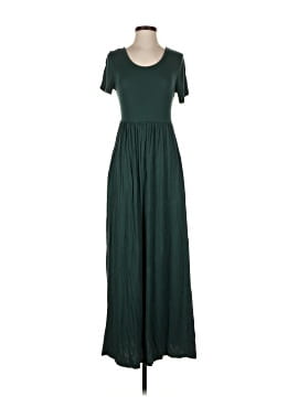 VIISHOW Women's Short Sleeve Maxi Dress - Loose Casual Long Dress With Pockets, Flower Gypsophila Black - View #4