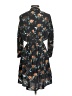 Thakoon 100% Silk Print Black Casual Dress Size 2 - photo 2