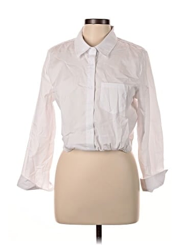 Orange Kiss 3/4 Sleeve Button-Down Shirt (view 1)