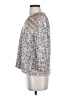 J.Jill Floral Silver 3/4 Sleeve Blouse Size XS - photo 5