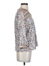 J.Jill Floral Silver 3/4 Sleeve Blouse Size XS - photo 4