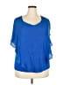 Alyx Blue Short Sleeve Blouse Size 2X - photo 1