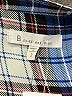 Skies Are Blue 100% Polyester Plaid Blue Long Sleeve Blouse Size 2 - photo 7
