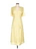 o.p.t 100% Polyester Yellow Casual Dress Size L - photo 1