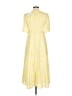 o.p.t 100% Polyester Yellow Casual Dress Size L - photo 2