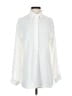 Max Studio 100% Polyester Solid Ivory Long Sleeve Blouse Size S - photo 1