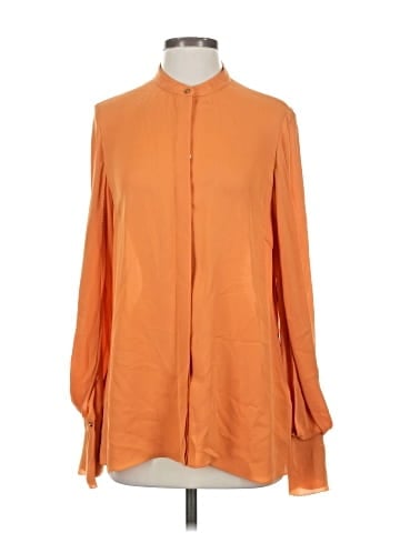3.1 Phillip Lim Long Sleeve Silk Top (view 1)