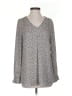 Massini Gray Long Sleeve Blouse Size S - photo 1