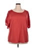 Vintage Rose Red Short Sleeve Top Size 2X - photo 1