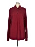 Unbranded 100% Polyester Burgundy Long Sleeve Polo Size M - photo 1
