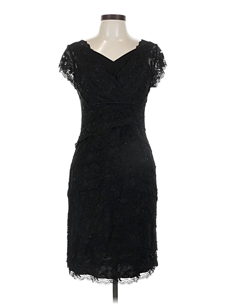 Pre-owned Marina Cocktail Dress In Black