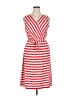 Nikki Poulos Stripes Red Casual Dress Size XL - photo 1