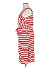 Nikki Poulos Stripes Red Casual Dress Size XL - photo 5