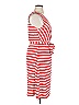 Nikki Poulos Stripes Red Casual Dress Size XL - photo 4