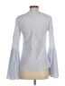 MLM LABEL 100% Polyester Blue Long Sleeve Blouse Size XS - photo 2