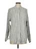 Max Studio Houndstooth Gray Long Sleeve Blouse Size M - photo 1