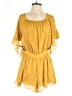 Endless Rose 100% Polyester Solid Yellow Romper Size S - photo 1
