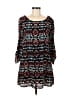 Speechless 100% Polyester Print Black Casual Dress Size M - photo 1