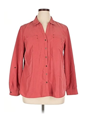 DressBarn Long Sleeve Button-Down Shirt (view 1)