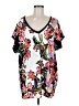 Nanette Lepore Floral White Short Sleeve T-Shirt Size M - photo 1