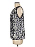 Creative Commune 100% Polyester Silver Blue Sleeveless Blouse Size M - photo 5