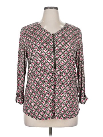 Roz & Ali 3/4 Sleeve Blouse (view 1)