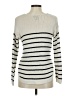 Quinn Stripes Ivory Pullover Sweater Size M - photo 2