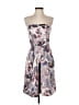 The Limited 100% Polyester Floral Gray Cocktail Dress Size 0 - photo 1