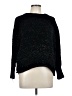 Cynthia Rowley Metallic Black Pullover Sweater Size L - photo 1