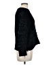 Cynthia Rowley Metallic Black Pullover Sweater Size L - photo 4