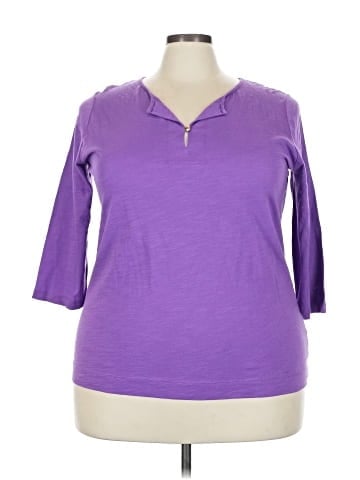 Jones New York Signature 3/4 Sleeve Top (view 1)